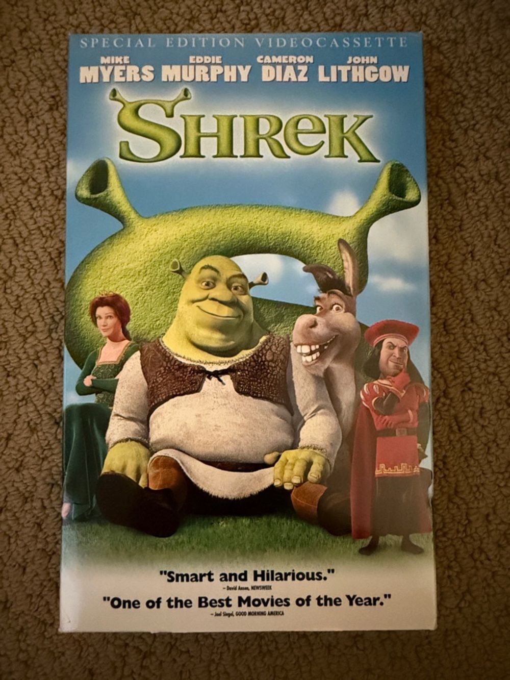 Shrek Special Edition VHS - Green Cover